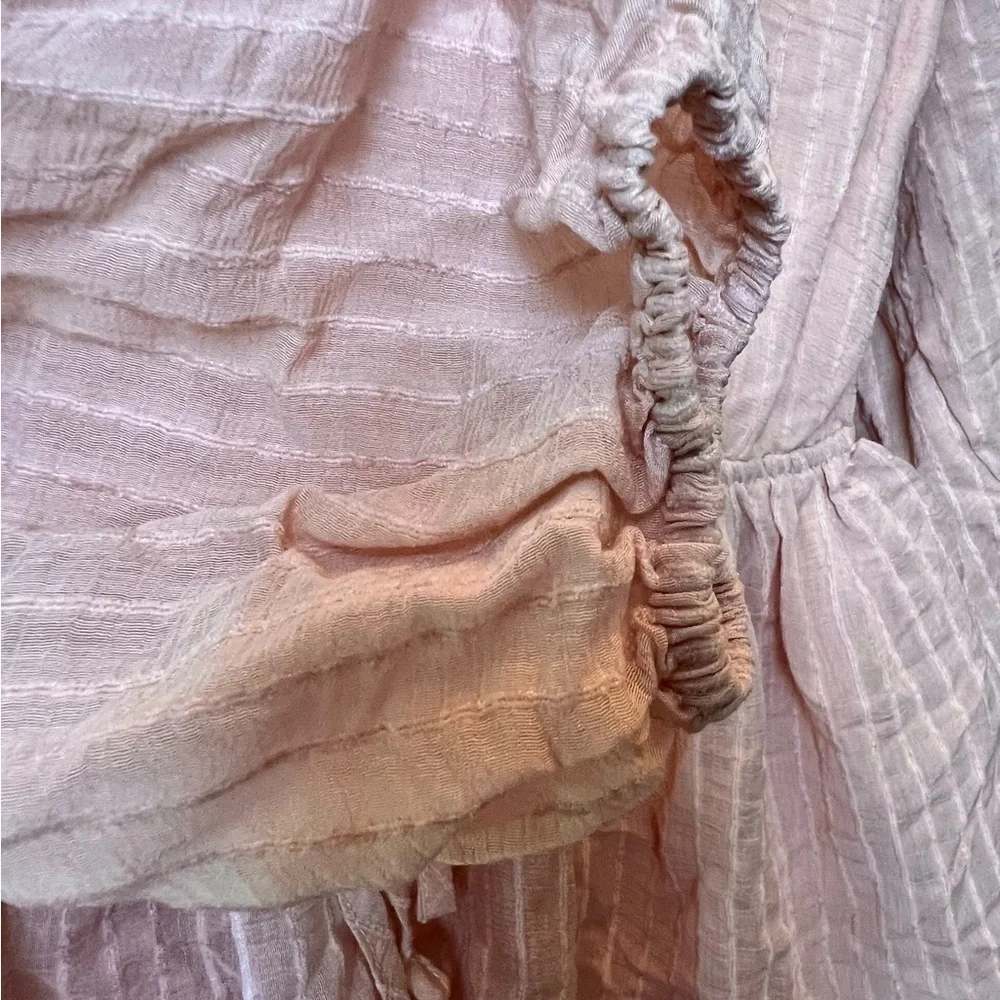 Lulus Blush Pink Romper Shorts Medium NEW Lulu Coquette Balletcore Barbiecore - Picture 6 of 9